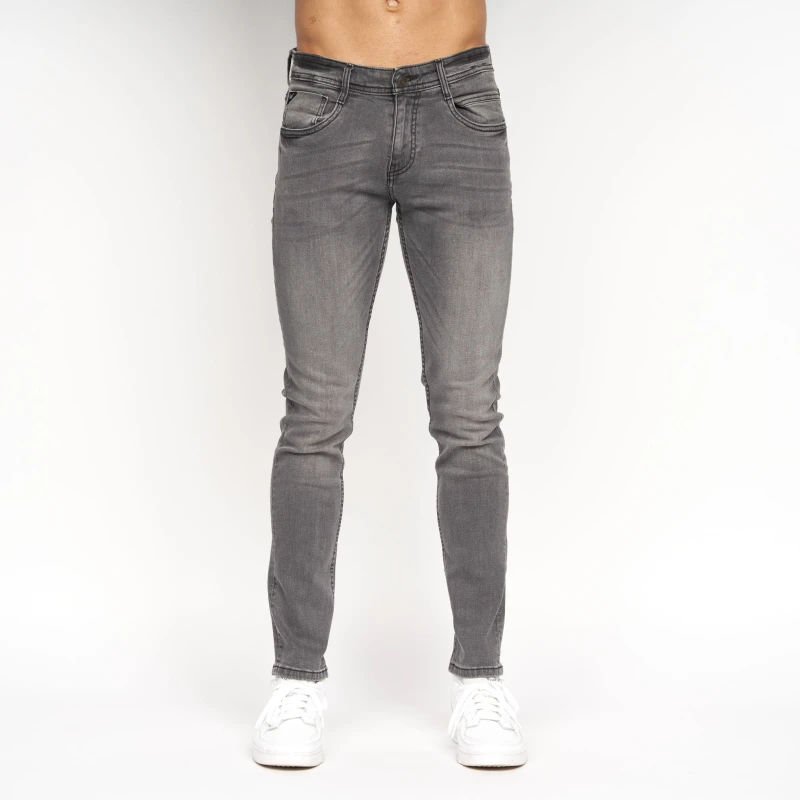 Image of Duck&Cover Maylead Mens Slim-Fit Five-Pocket Denim Jeans in Grey Size: 40S Grey Male 40S