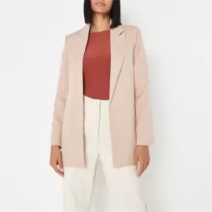Image of Missguided Basic Tailored Blazer - Beige