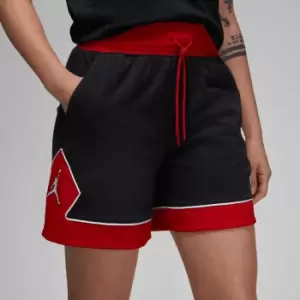 Image of jordan W J LEIGHTWEIGHT DIAMOND SHORTS, BLACK/GYM RED/WHITE