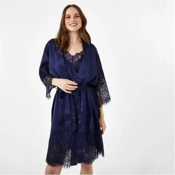 Image of Biba BIBA Silk Robe - Midnight
