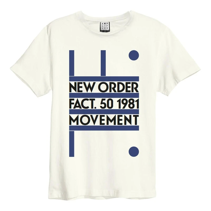 Image of Amplified Amplified Men Movement New Order T-Shirt in White Size: X-Small White XS Male 5063238007017