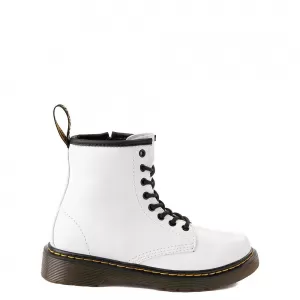 Image of Dr Martens Childrens 1460 8 Lace Boot - White, Size 2 Older