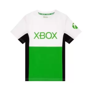 Image of Xbox Childrens/Kids Colour Block T-Shirt (10-11 Years) (White)