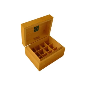 Image of Absolute Aromas Wooden Storage Box 12 Holes