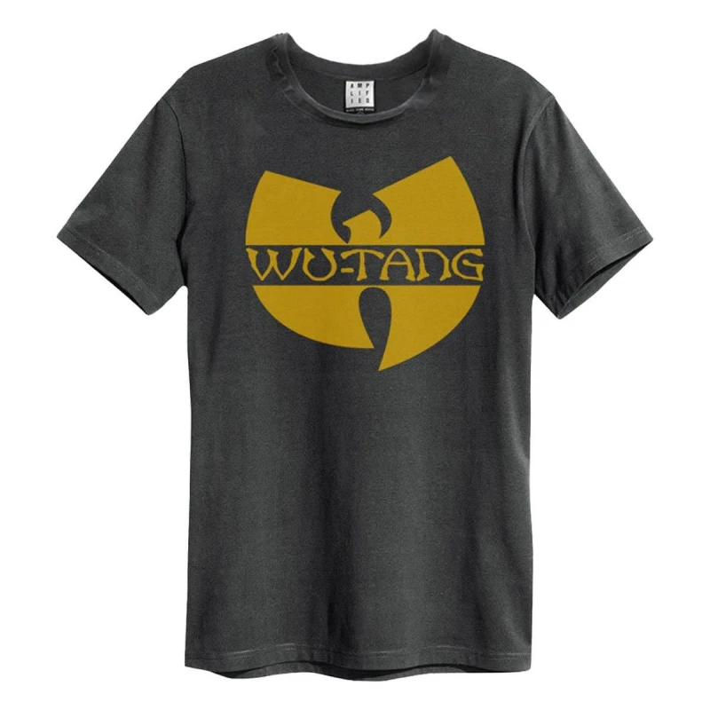 Image of Amplified Amplified Men Wu-Tang Clan Logo T-Shirt in Charcoal Size: X-Small Charcoal XS Male 5063470014118