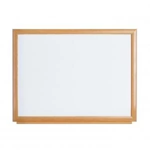 Image of Bi-Office Earth-It Prime Dry Wipe WTBoard Oak Frme 120x90 DD 43933BS