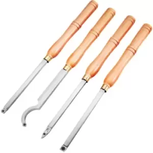 Image of VEVOR 4 PCS Wood Turning Tools Carbide Chisels Turning Lathe Chisels Accurate