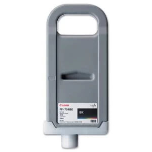 Image of Canon PFI704BK Black Ink Cartridge
