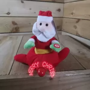 Image of 22cm Christmas Musical Spinning 'MERRY CHRISTMAS' Propeller Santa - Festive