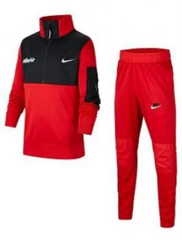 Image of Nike Older Air Tracksuit - Red/Black