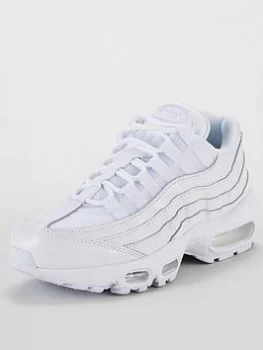 Image of Nike Air Max 95 - White/White, Size 5, Women