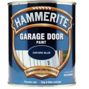 Image of Hammerite Oxford Blue High Sheen Garage Door Paint, 750Ml