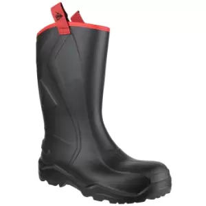 Image of Dunlop Mens Purofort+ Rugged Full Safety Wellington Boots (48 EUR) (Black)