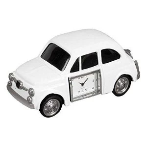 Image of Miniature Clock - White Car