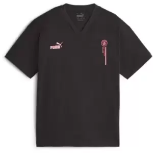 Image of Puma Manchester City Football Culture T-Shirt 2023 2024 Juniors - Black