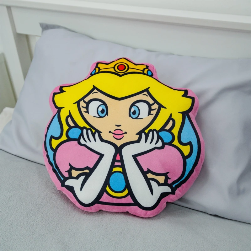 Image of Nintendo Nintendo Nintendo Princess Peach Shaped Cushion - Multi One Size Unisex