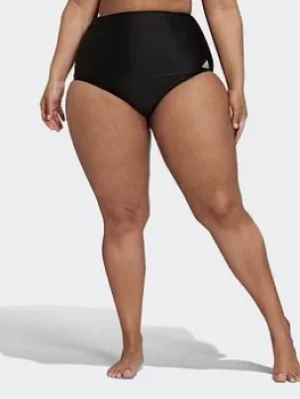 Image of adidas Sh3.ro Tankini Bottoms (plus Size), Black/White, Size 3X, Women