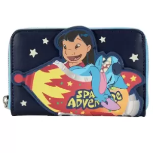 Image of Loungefly Disney Lilo And Stitch Space Adventure Zip Around Wallet