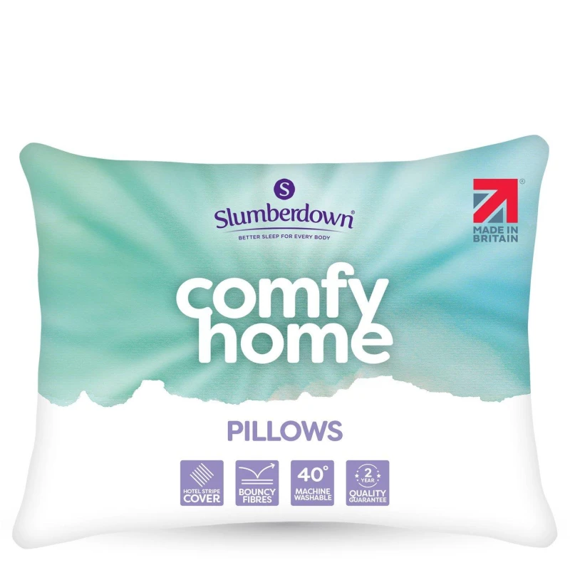 Image of Slumberdown Comfy Home Medium Support Pillow White unisex 4 Pack