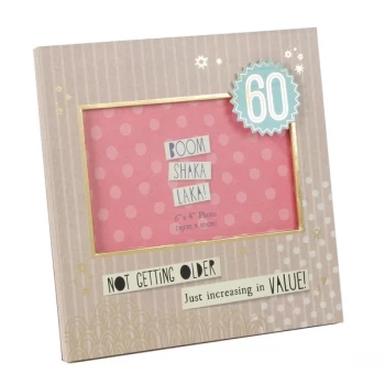 Image of 6" x 4" - Boom Shaka Laka Birthday Frame - 60th