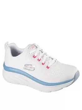 Image of Skechers D'lux Walker Fresh Finesse Trainers, White, Size 3, Women
