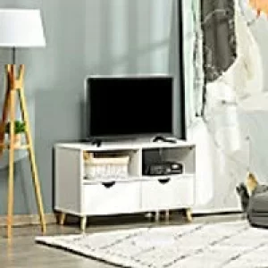 Image of Homcom TV Stand White 390 x 580 mm