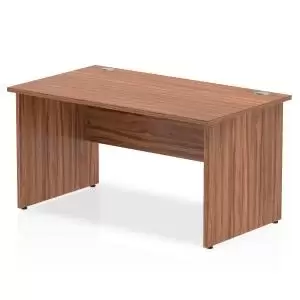 Image of Impulse Panel End 1400 Rectangle Desk Walnut