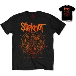 Image of Slipknot - The Wheel Unisex Medium T-Shirt - Black