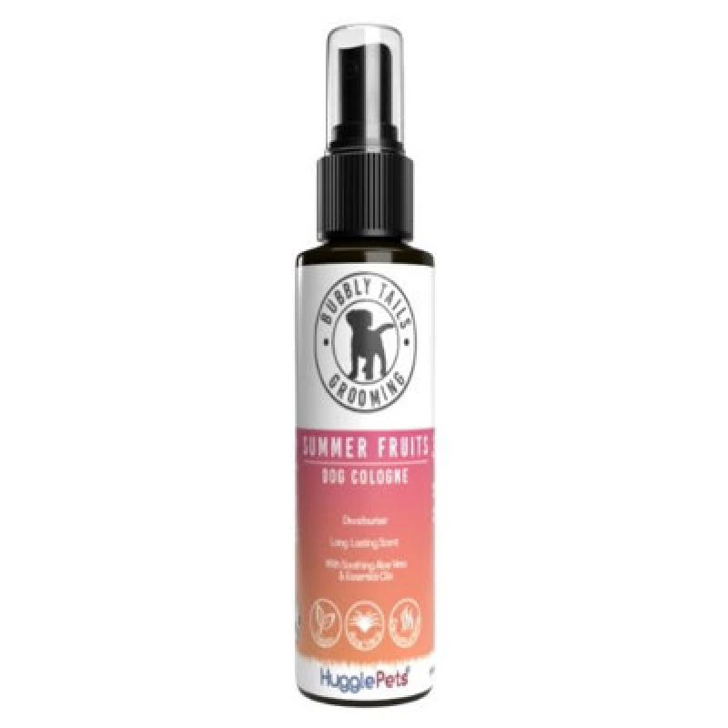 Image of HugglePets Bubbly Tails Summer Fruits Deodorising Cologne Spray for Dogs 250ml Clear