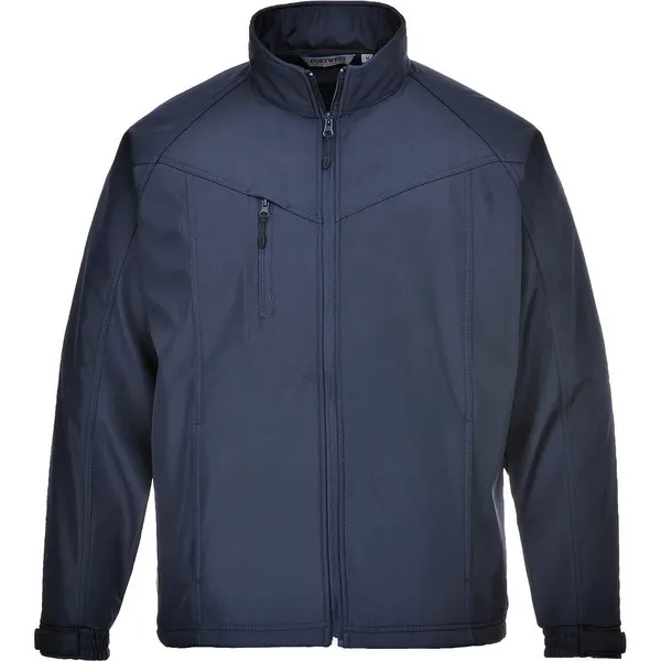 Image of Portwest Oregon Mens Softshell Jacket TK40NARM Colour: Navy