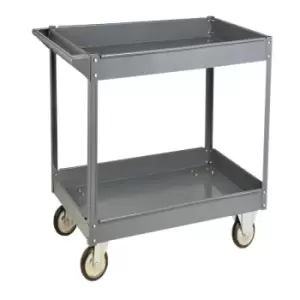 Image of Steel tray service tolley with 3 shelves