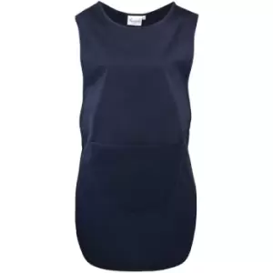 Image of Premier Ladies/Womens Long Length Pocket Tabard / Workwear (L) (Navy) - Navy
