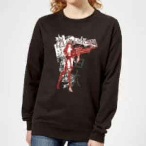 Image of Marvel Knights Elektra Assassin Womens Sweatshirt - Black - M