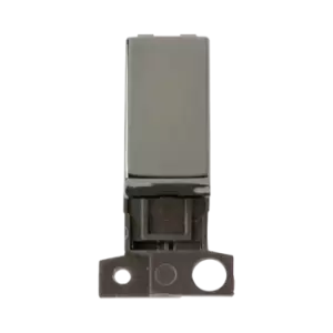 Image of Click Scolmore MiniGrid 13A Resistive Double-Pole Switch Module Black Nickel - MD018BN