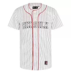 Image of SikSilk Silksilk x Space Jam A New Legacy Baseball T Shirt - White