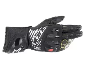 Image of Alpinestars GP Tech V2 Gloves Black White 2XL