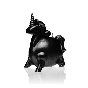 Image of Black Metallic Unicorn Candle