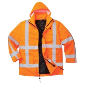 Image of RWS Hi Vis Traffic Jacket and Detachable Lining Orange S