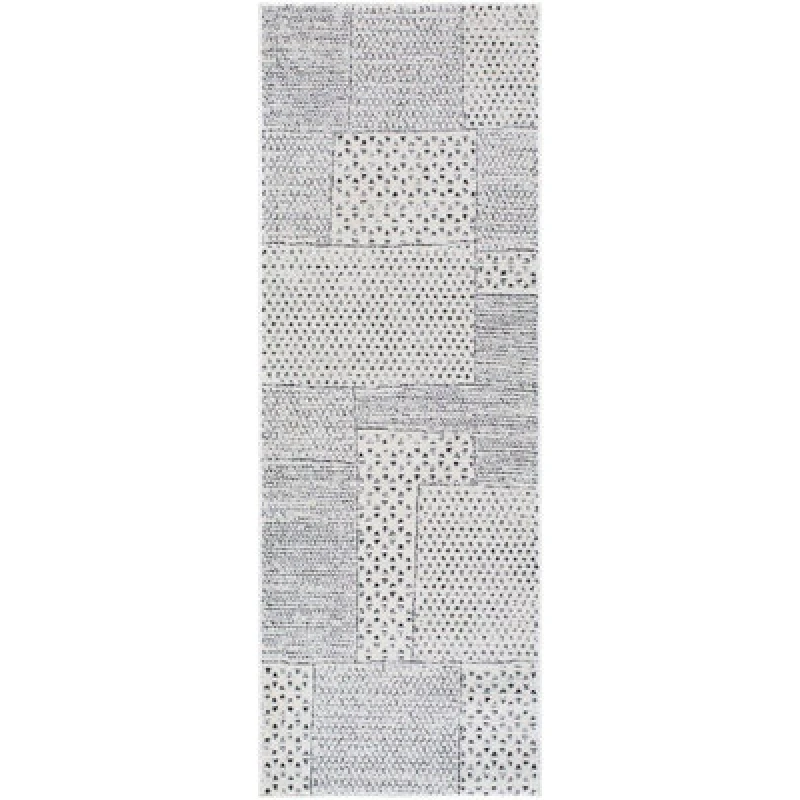 Image of Marjolaine Galey Alix X Surya Boho Scandi High Pile Runner Rug 80 X 220 Cm