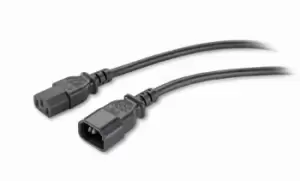 Image of PWR Cord C13 - C14 - 0.6 m - 0.61 m - C13 coupler - C14 coupler - 10 A - Black