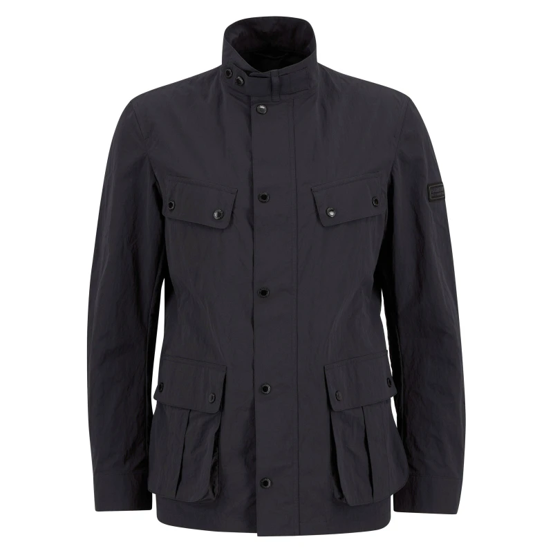 Image of Barbour International Mens Modern Duke Showerproof Jacket Black BK11 male M