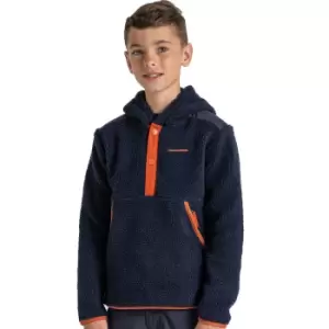Image of Craghoppers Boys Mitson Hood Over Head Fleece Jacket 3-4 Years- Chest 21.5-22.5', (55-57cm)