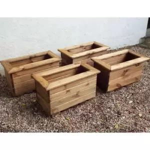 Image of Charles Taylor Small Trough Planter Set of 4, none