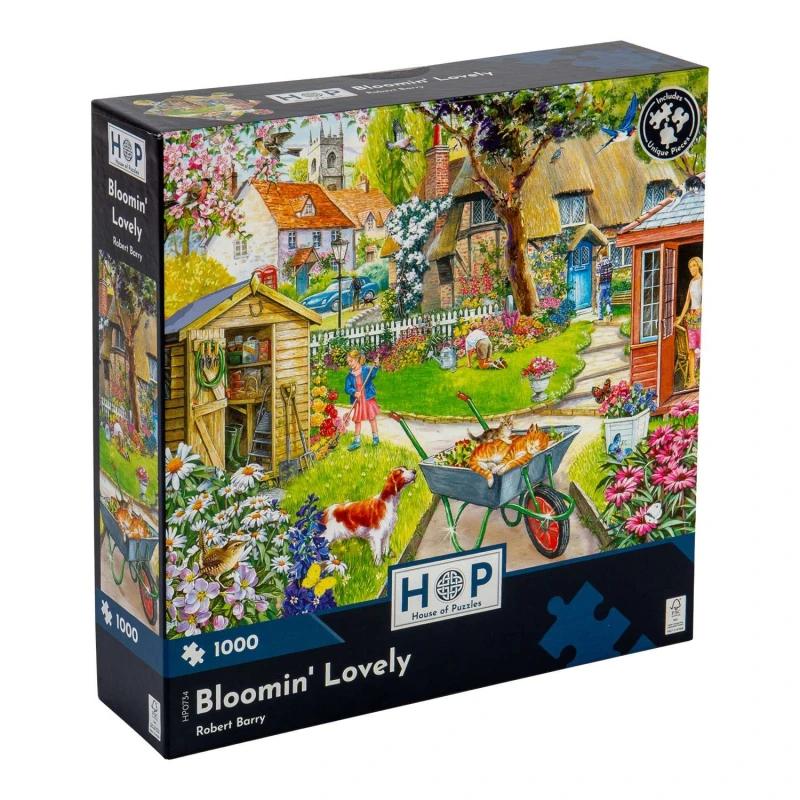 Image of The House Of Puzzles Bloomin' Lovely 1000 Piece Jigsaw Puzzle Size: 1000 Pieces Multicolor Unisex 1000 Pieces