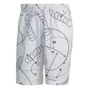 Image of adidas Club Graphic Tennis Shorts Mens - White