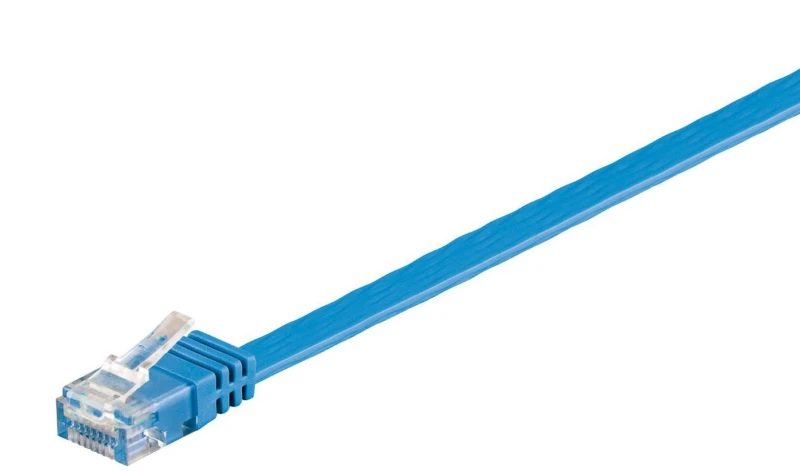 Image of Microconnect V-UTP601B-FLAT networking cable Blue 1m Cat6 U/UTP (UTP)