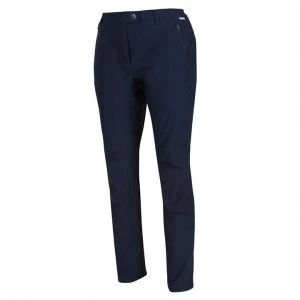 Image of Regatta Womens Highton Stretch Walking Trousers, Short Leg Length - Navy