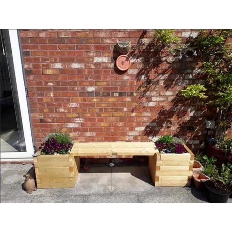 Image of Buttercup Farm Suffolk Double Planter Bench (Choice of Colours) - L180 x W40 x H40cm in Brown Brown Unisex