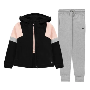 Image of Firetrap 3 Piece Jogger Set Junior Girls - Black/Grey