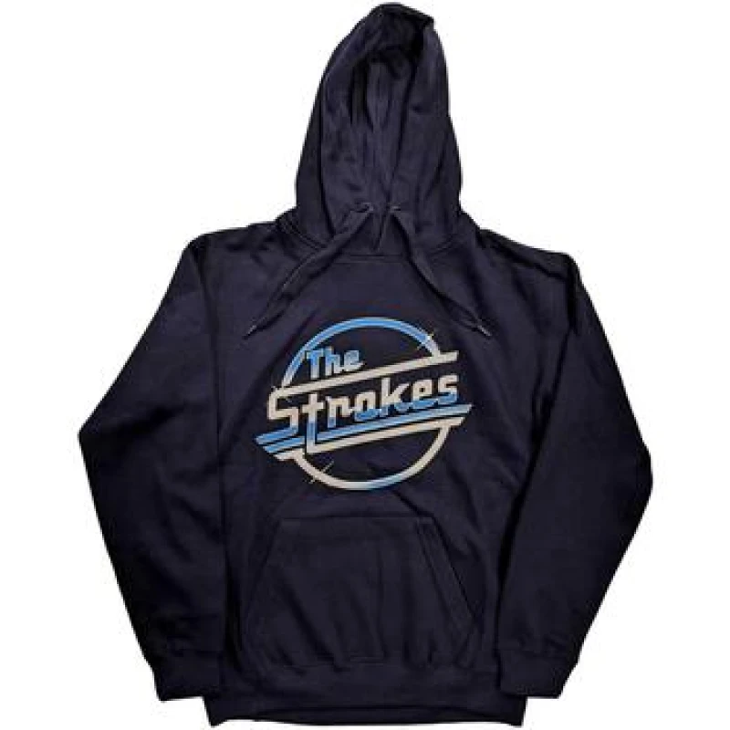 Image of The Strokes The Strokes Men OG Magna Hoodie in Navy Size: Small Navy S Male 5063300439975